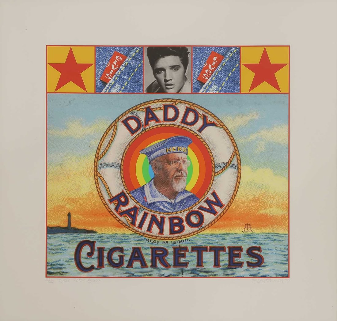 Steven Thomas (b.1944): Steven Thomas (b.1944) 'Salt Peter Blake'giclée print in colours, signed and dated 'STEVE THOMAS '10' in pencil l.r., inscribed with title and numbered '2/50'image 61 x 61cmProvenance: The David