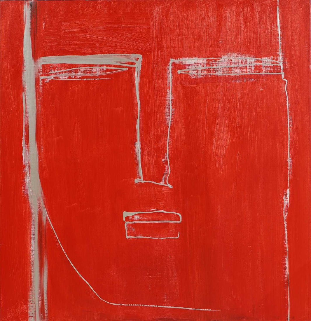 Luigi Benzoni (Italian, b.1956): Luigi Benzoni (Italian, b.1956) Facesigned and dated '2004' verso, acrylic on canvas 150 x 150cm, unframed