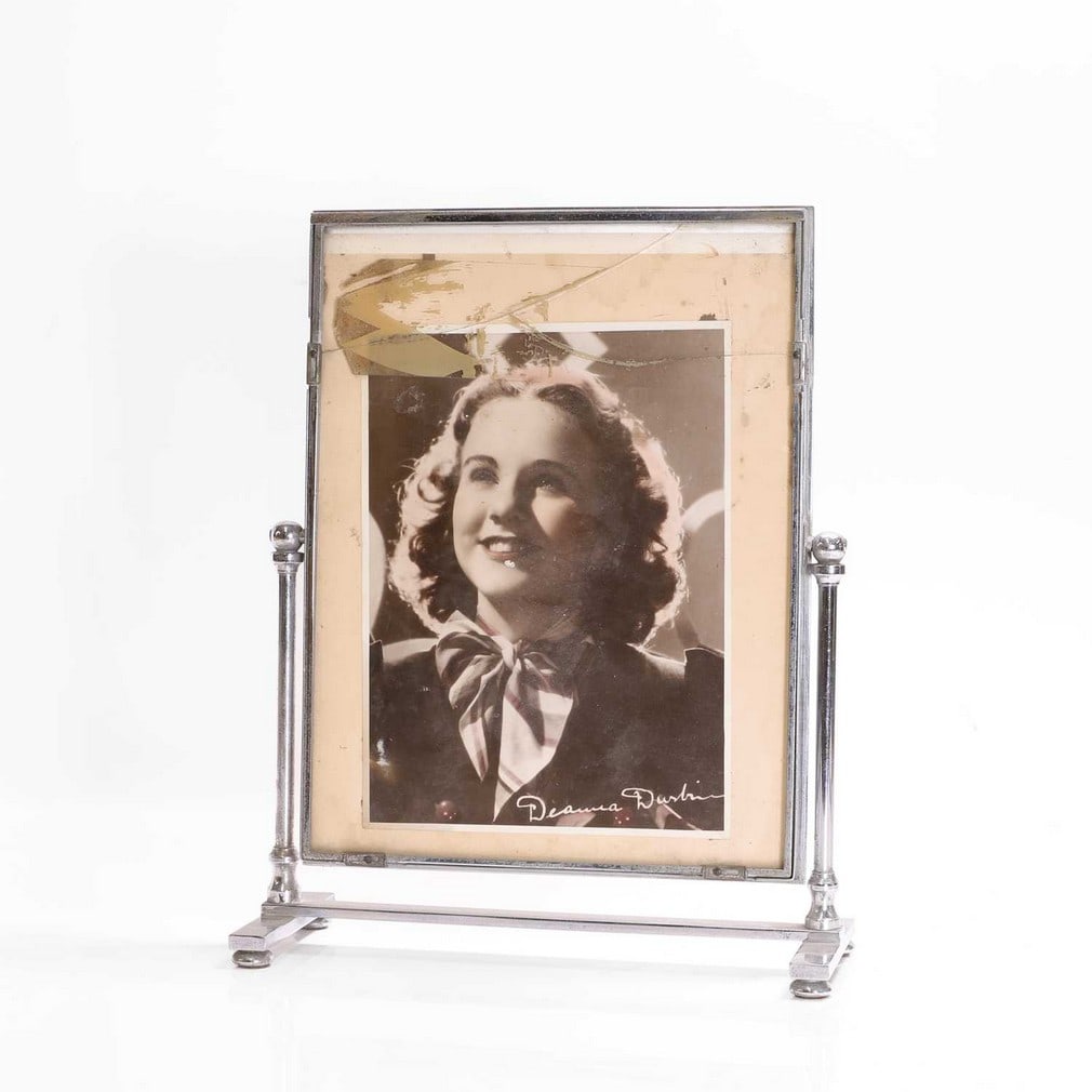 An Art Deco chromium-plated double-sided photo frame, (1 of 2)