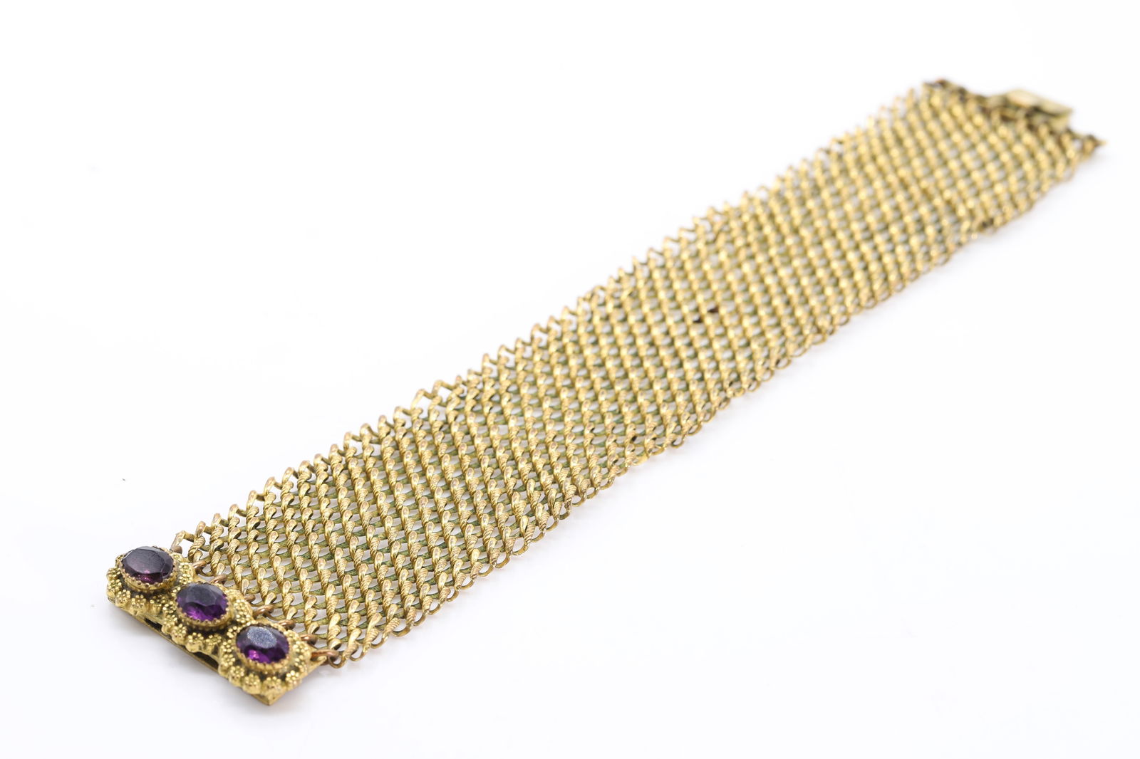 A 19th-century mesh bracelet, (1 of 2)