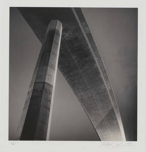 Rolfe Horn (American, b.1971): Rolfe Horn (American, b.1971) 'Freeway Interchange Demolition #18' gelatin silver print, signed and dated 'Rolfe Horn 1999' and numbered '11/45' on the mount image 19.5 x 18.5cm Condition Report: Fram