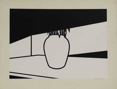 ▲ Patrick Caulfield RA (1936-2005): ▲ Patrick Caulfield RA (1936-2005) 'Tulips' screenprint, 1973, signed 'Patrick Caulfield' and numbered '54/72' l.r., published by Waddington Graphics, London sheet 68 x 90cm, unframed Condition