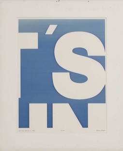 Stephen Prina (American, b.1954): Stephen Prina (American, b.1954) 'Untitled, Version I' signed 'STEPHEN PRINA' l.r., inscribed with title, dated '1987', and numbered '2 of 24', graphic marker dye on drafting film 61.5 x 53cm Provenan