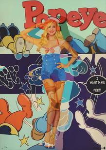 ▲ Stuart McAlpine Miller (b.1964): ▲ Stuart McAlpine Miller (b.1964) 'Attention! On Your Feet!' limited edition print in colours on boxed canvas from 'Altered Images', 2013, signed 'McAlpine Miller' in pen l.r. and numbered '66/9