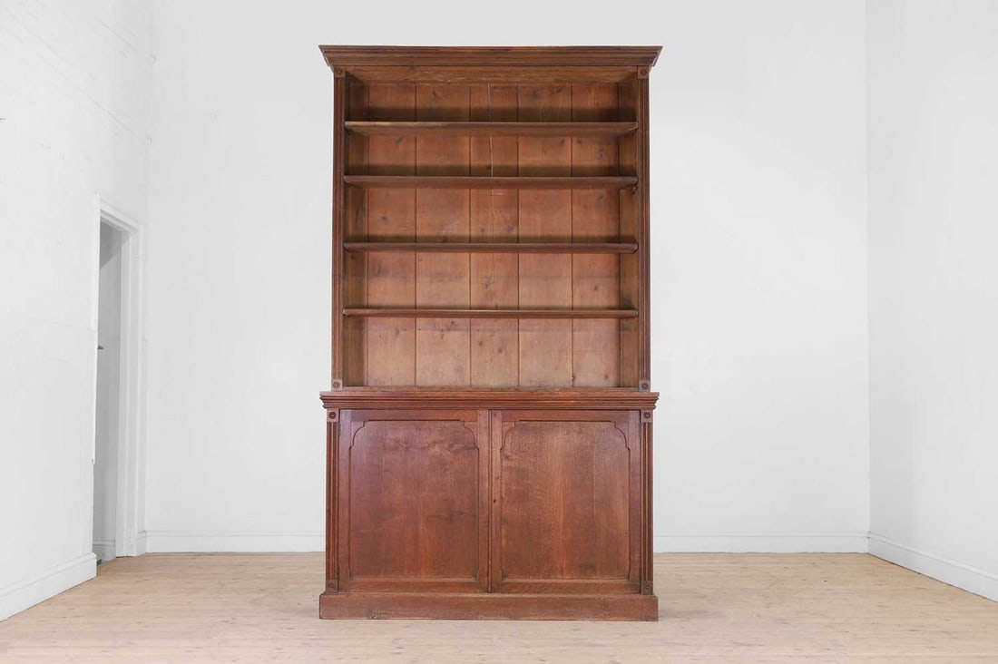 A Regency-style oak bookcase, (1 of 6)