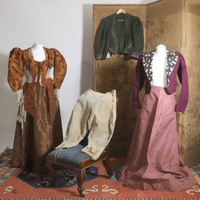 A collection of mainly early 20th century clothing, (1 of 6)