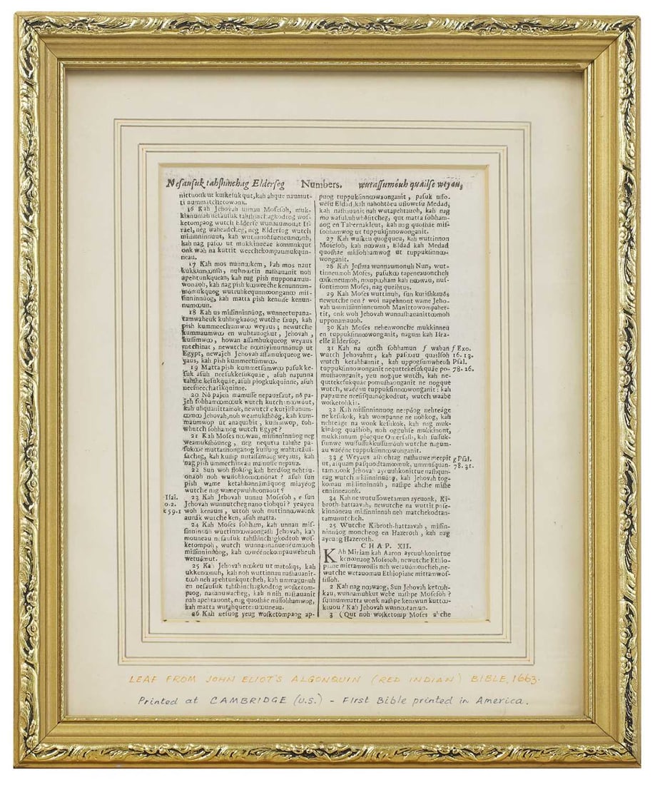 'ALGONQUIN BIBLE'- (1 of 2)