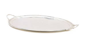 A George V silver tray,