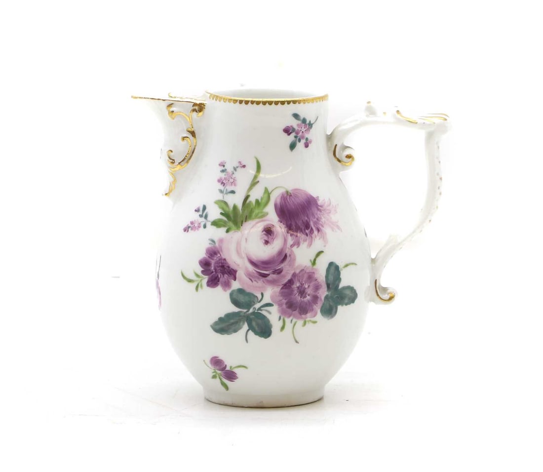 A Meissen porcelain cream jug, (1 of 3)