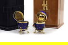 Two Faberge enamelled ‘Easter’ eggs,