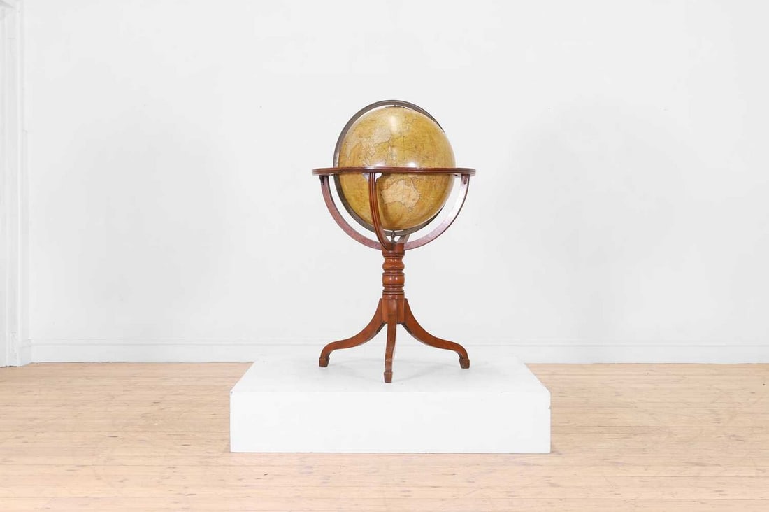 An 18-inch terrestrial library globe, (1 of 5)