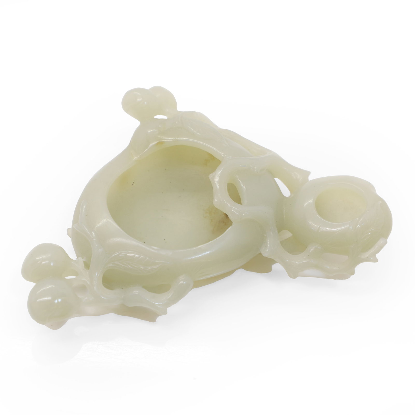 A Chinese jade brush washer, (1 of 2)