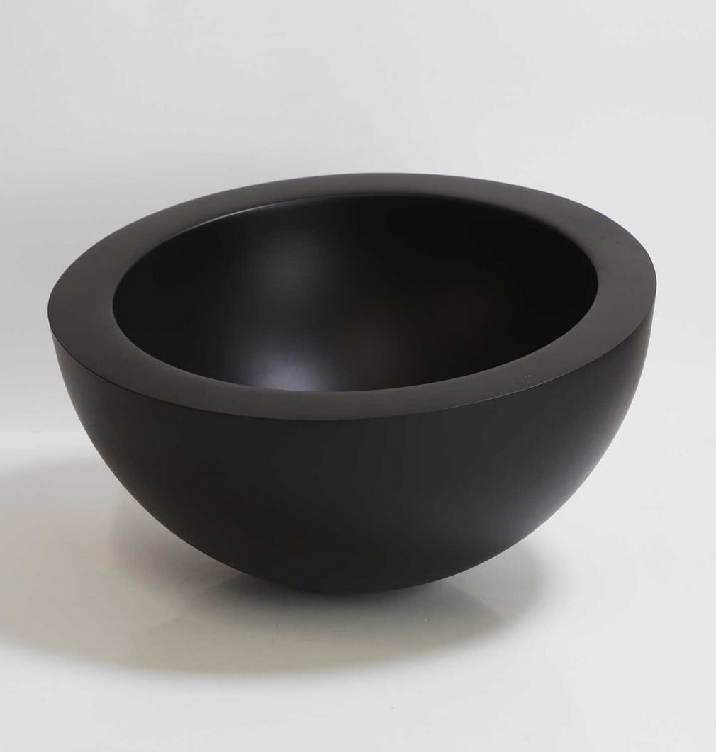 ▲ John Pawson (b.1949),: ▲ John Pawson (b.1949), a bowl, bronze, 35cm diameter 18.5cm high