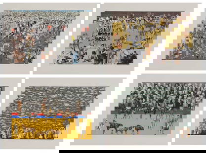 ▲ Sir Peter Blake RA (b.1932): &#9650; Sir Peter Blake RA (b.1932) 'The Classroom Suite', 2009: 'On the Beach'; 'Another Parade'; 'Circus'; Aquarium' a set of four screenprints in colour, each signed 'Peter Blake' in pencil l.r. an