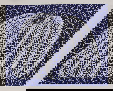 Yayoi Kusama (Japanese, b.1929): Yayoi Kusama (Japanese, b.1929) 'Pumpkin' (blue) lithograph in colours, 2011, numbered 83/200 in pencil l.l., printed courtesy of Mori Art Museum, Tokyo sheet 32 x 40cm, unframed Condition Report: App