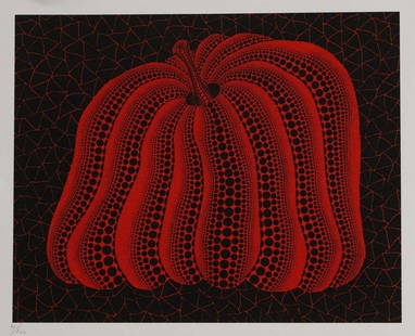 Yayoi Kusama (Japanese, b. 1929): Yayoi Kusama (Japanese, b. 1929) 'Pumpkin' (red) lithograph in colours, 2011, numbered 57/200 in pencil l.l., printed courtesy of Mori Art Museum, Tokyo sheet 30 x 37cm, unframed Condition Report: App