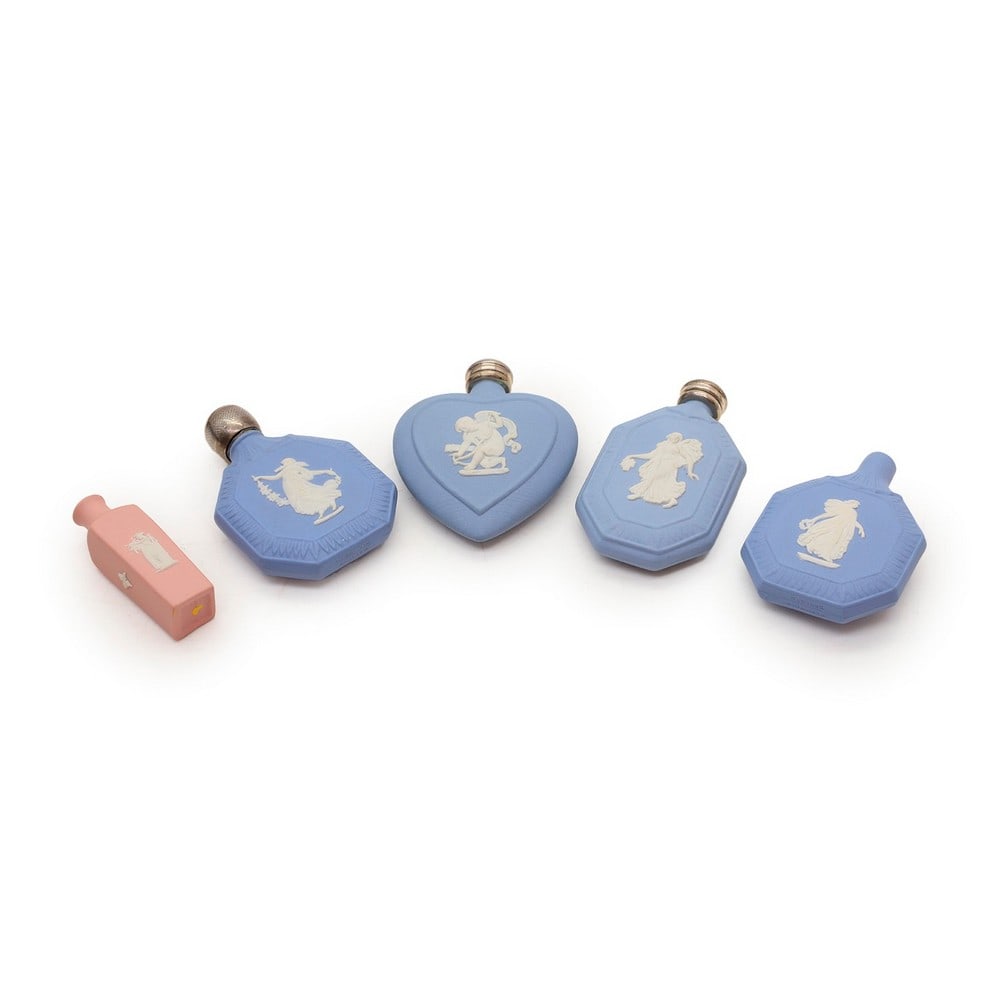 Four Wedgwood Jasperware scent bottles, (1 of 2)