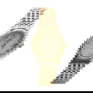A gold plated ladies' Omega Seamaster quartz bracelet watch,: A gold plated ladies' Omega Seamaster quartz bracelet watch, 23mm case, champagne textured dial, with applied gilt hour batons, date aperture at 3, gilt hands, centre seconds hand, Omega fluted crown,