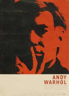 After Andy Warhol,: After Andy Warhol, 'Andy Warhol', an offset lithographic poster for the Andy Warhol Retrospective exhibition at the Neue Nationalgalerie, 6 October 2001 - 6 January 2002, sheet 84 x 59.5cm, unframed C