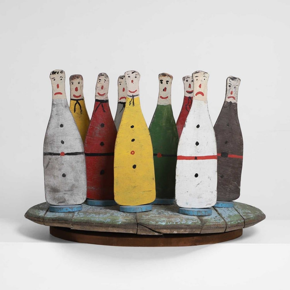 A scratch-built skittles set, (1 of 3)