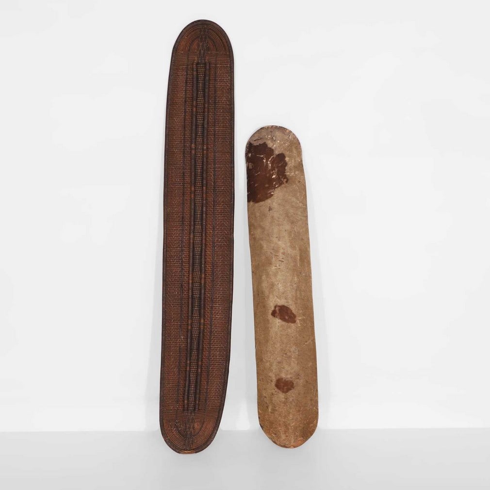 Two African tribal shields, (1 of 2)
