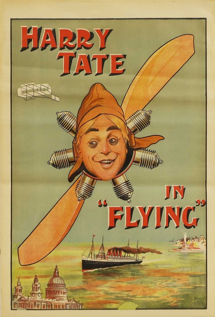 'Flying' Harry Tate in his Vaudeville Theatre Show poster, (1 of 1)