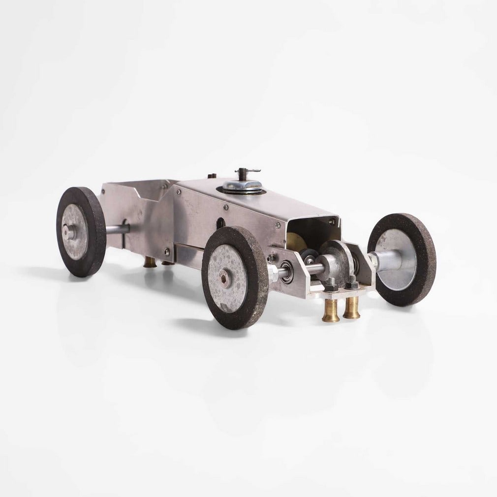 A sports car model rail-racer, (1 of 4)