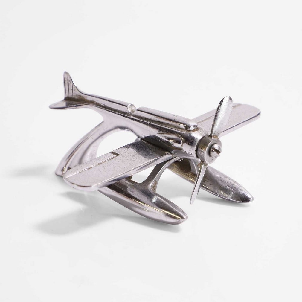 A RAF Schneider Trophy Gloster VI car mascot, (1 of 3)