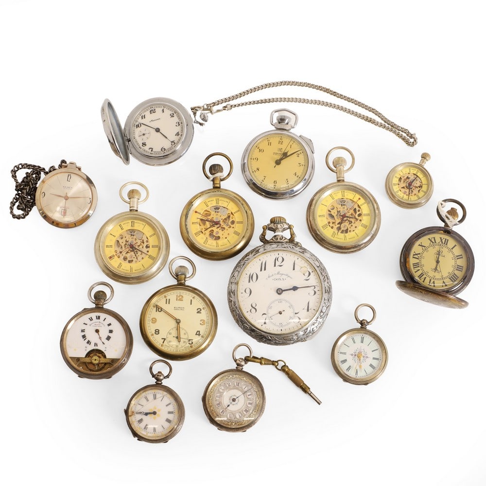 Fourteen various pocket watches, (1 of 2)