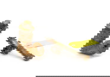 A carved Meerschaum pipe bowl,