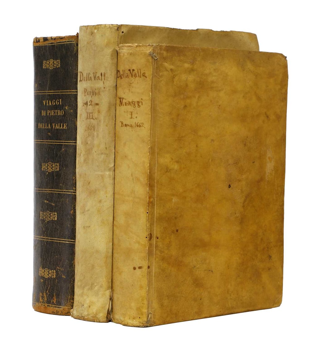 Viaggi di Pietro della Valle IL Pellegrino, Descritti da Lui Medesimo: Viaggi di Pietro della Valle IL Pellegrino, Descritti da Lui Medesimo in Pietro della Valle, Two editions of Vol.1 'La Turchia; La Persia, E L'india': 1- 1650, 1st. edn. Edition. PP: (xxviii) includi