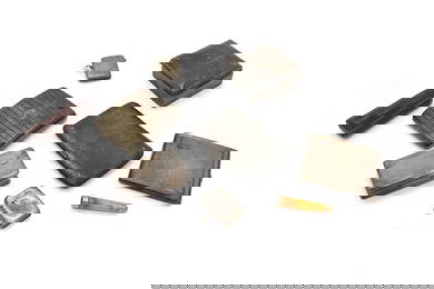 A group of silver cigarette cases,