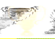 A silver twin handled trophy,