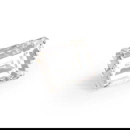 An unmounted emerald cut diamond,