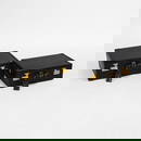 A near pair of Asprey alligator suitcases,