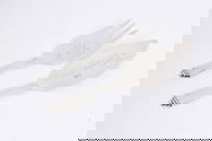 A pair of Georg Jensen sterling silver pyramid-pattern fish servers,