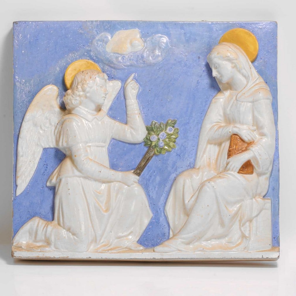 After Della Robbia Pottery 'The Annunciation' (1 of 2)