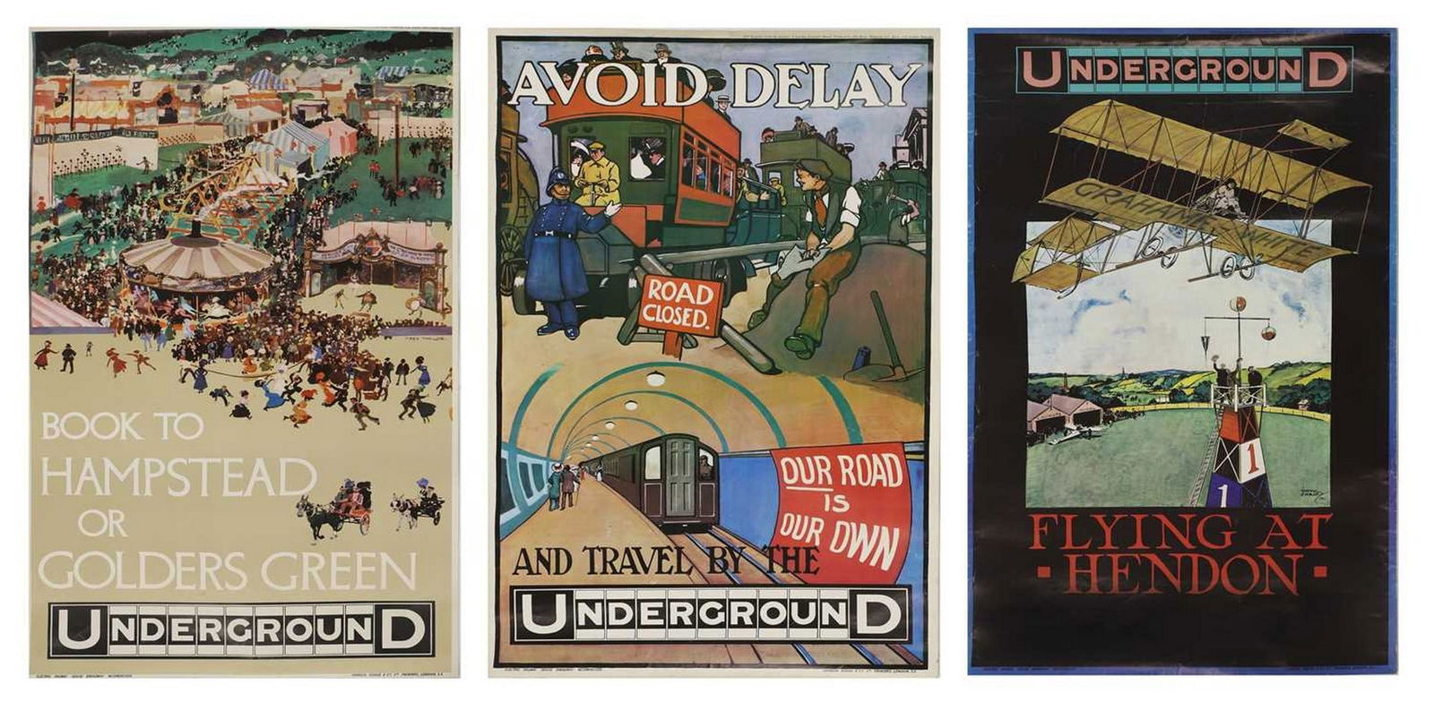 London Underground A group of three posters (1 of 7)