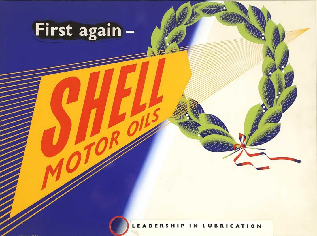Syd Abraham 'First again - Shell Motor Oils' (1 of 3)