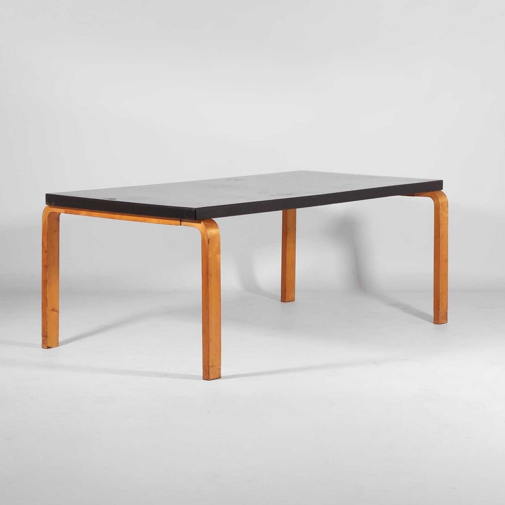 Alvar Aalto (Finnish, 1898-1976) A dining table (1 of 6)