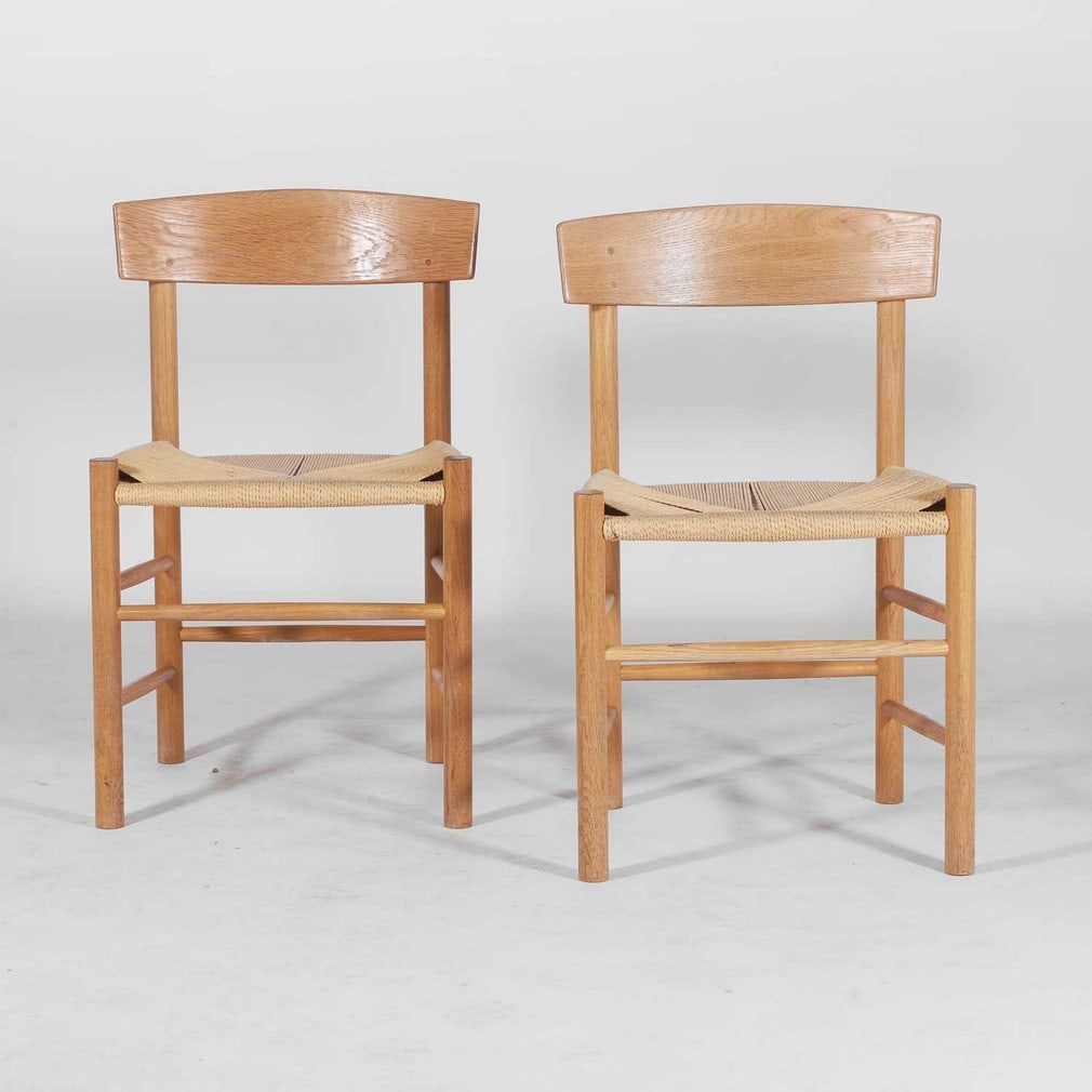 Børge Mogensen (Danish, 1914-1972) for Fredericia A pair of 'J39' dining chairs - 2