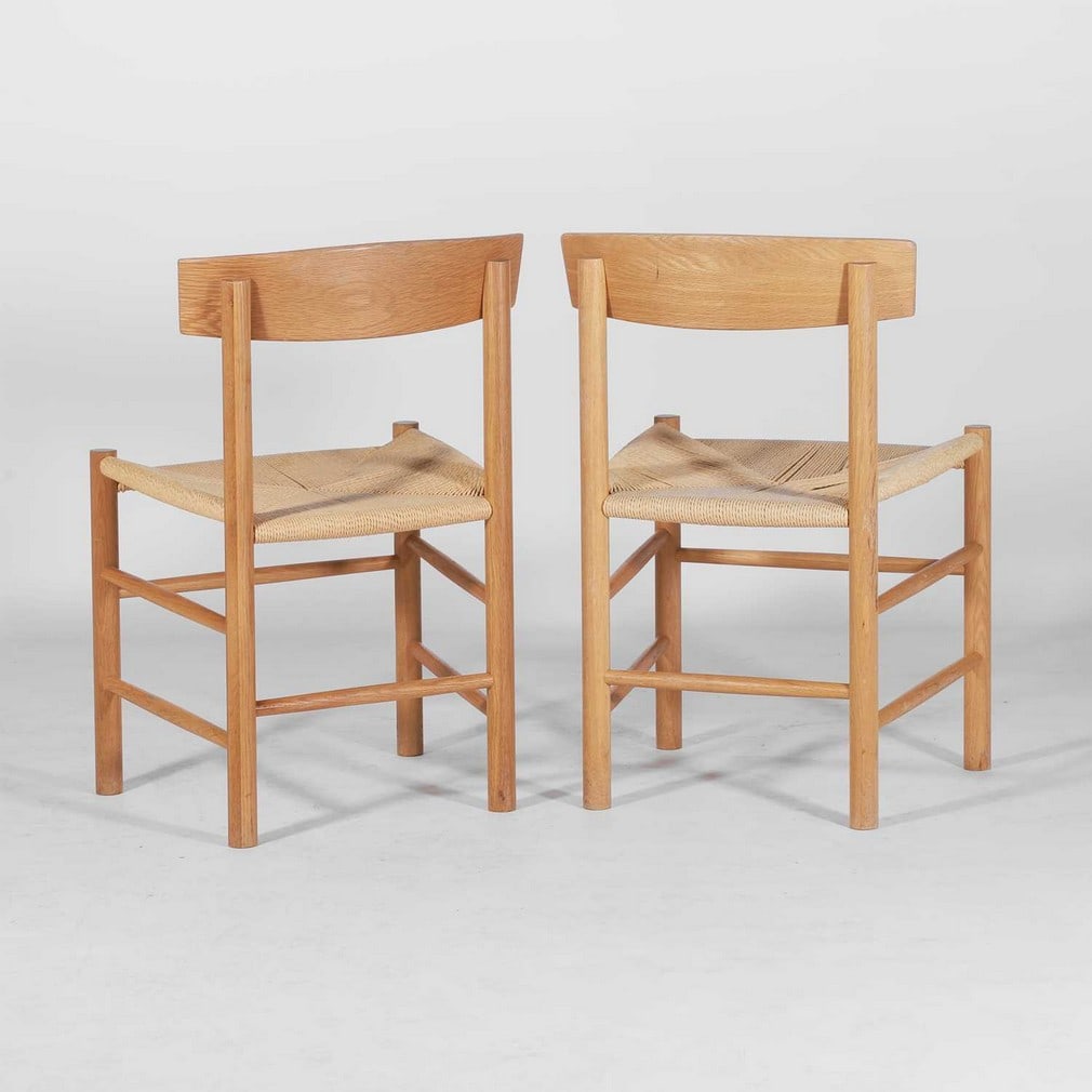 Børge Mogensen (Danish, 1914-1972) for Fredericia A pair of 'J39' dining chairs - 4
