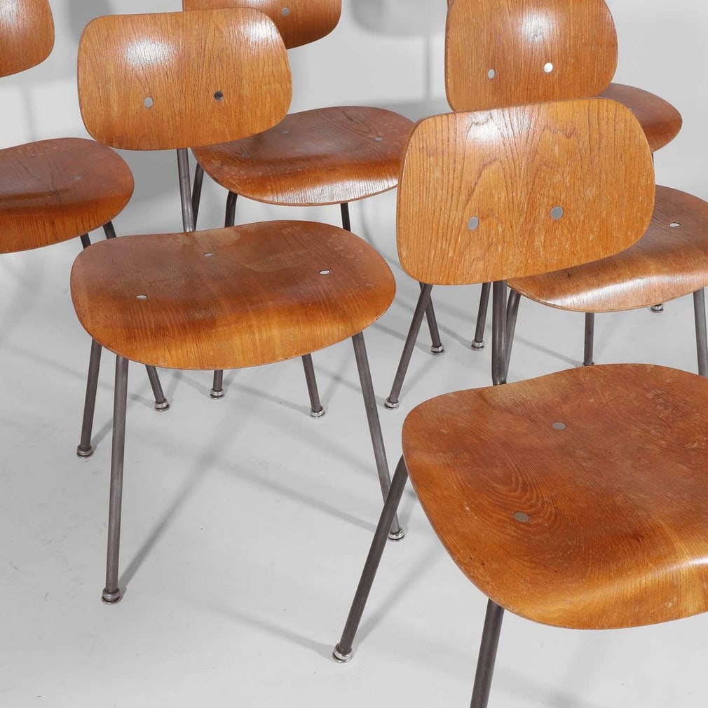 Egon Eiermann (German, 1904-1970) A set of six 'SE68' chairs - 4