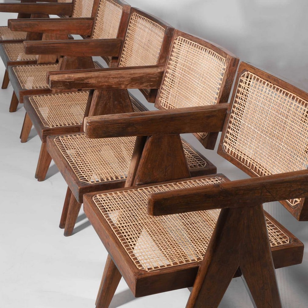 Pierre Jeanneret (Swiss, 1896-1967) A set of twelve chairs - 13