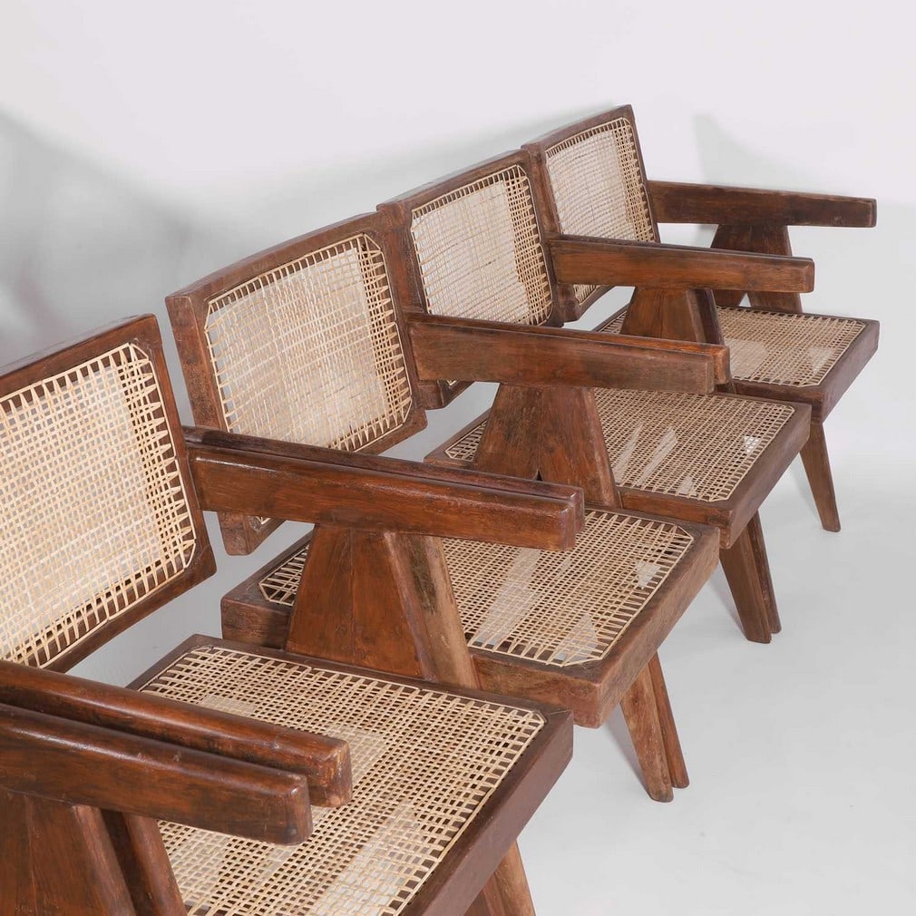 Pierre Jeanneret (Swiss, 1896-1967) A set of twelve chairs - 17