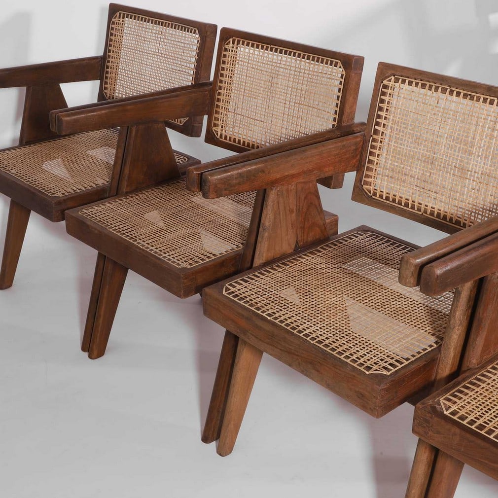 Pierre Jeanneret (Swiss, 1896-1967) A set of twelve chairs - 9