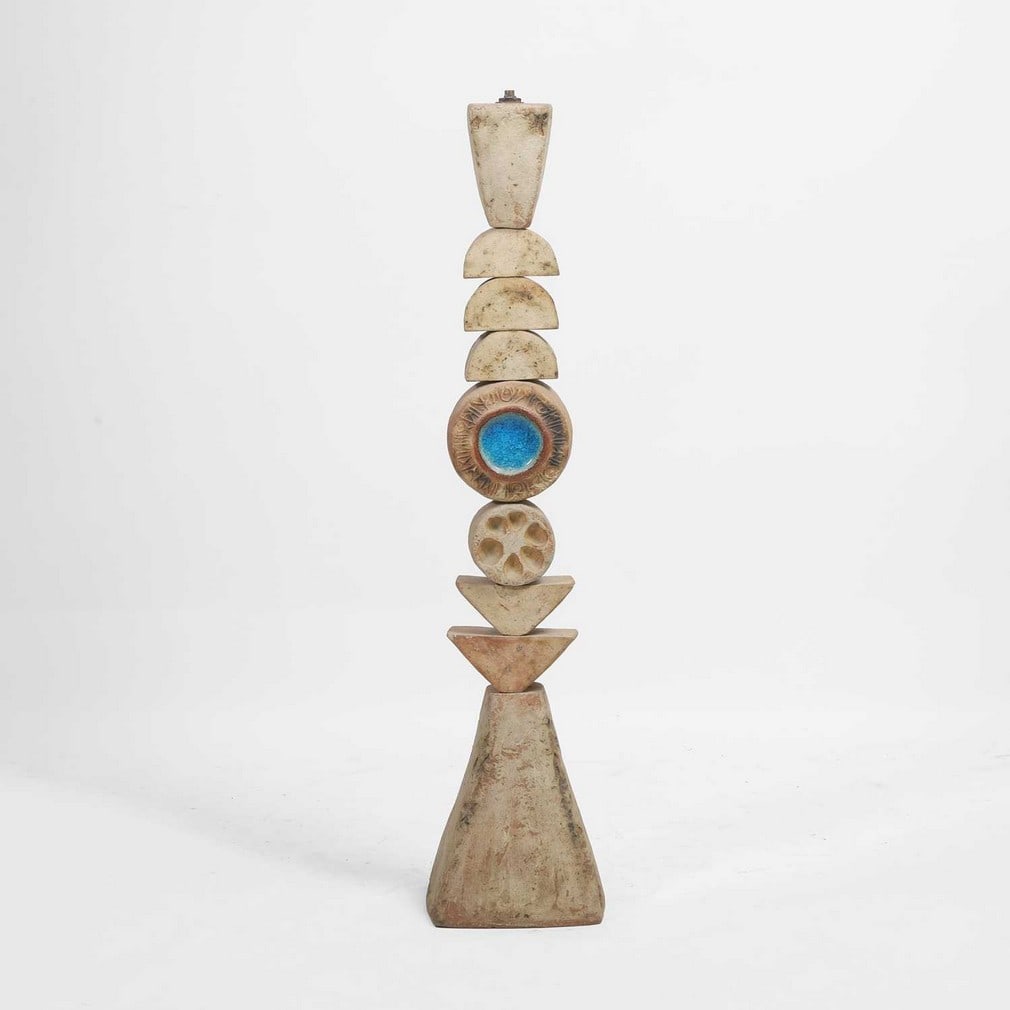 ▲ Bernard Rooke (b.1938) A stoneware lamp base (1 of 6)