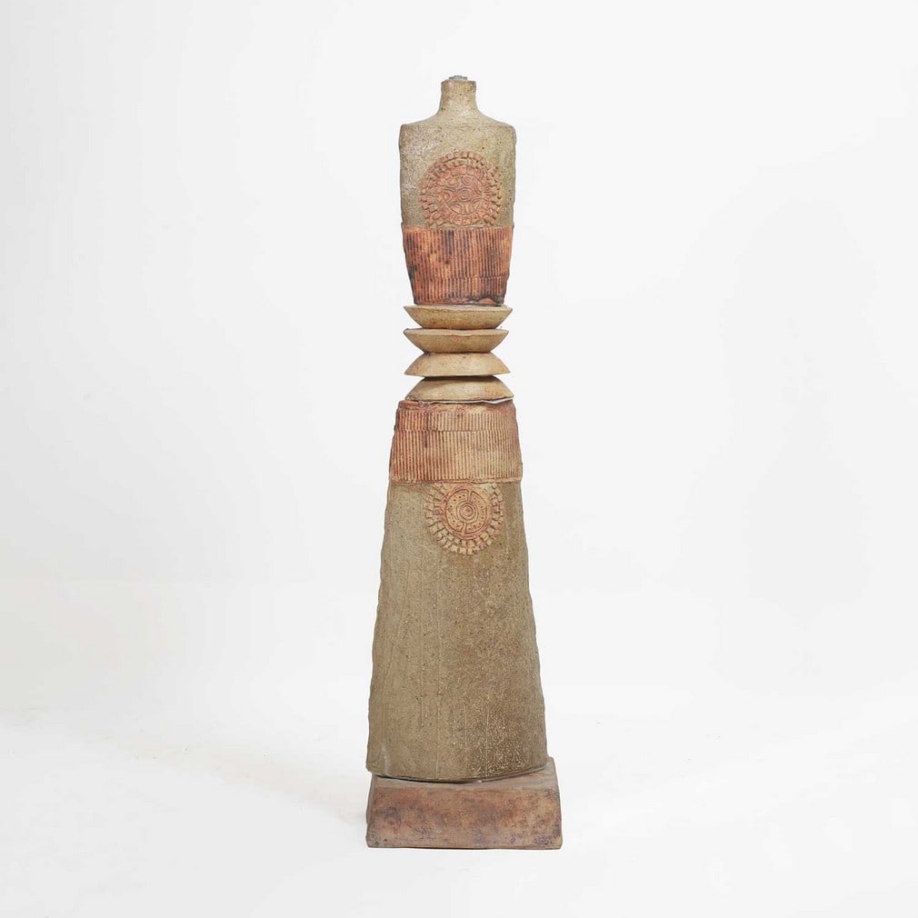 ▲ Bernard Rooke (b.1938) A large stoneware lamp base (1 of 5)