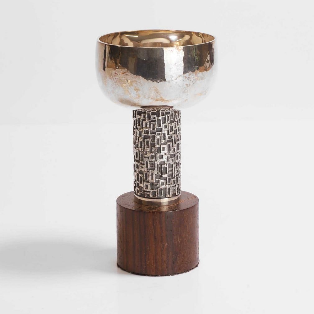 § ▲ Christopher Nigel Lawrence (b.1936) A silver chalice (1 of 3)