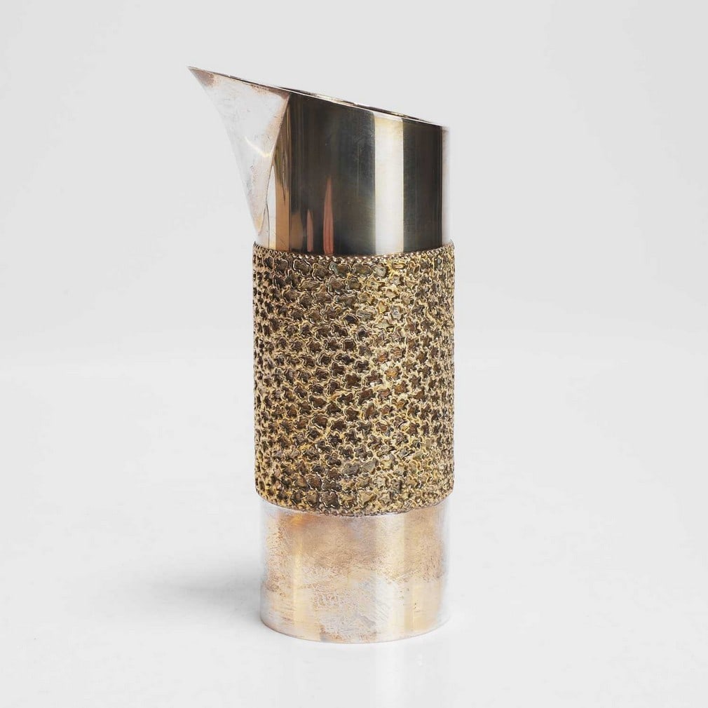 ▲ Stuart Devlin (Australian-British, 1931-2018) A silver and silver-gilt pitcher (1 of 3)